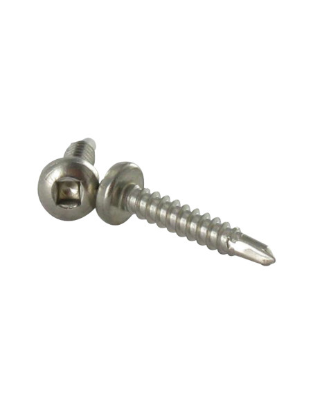 Autoperfurante cabeça cilíndrica quadrado 4,8X45 Parafuso com Cabeça com Fenda quadrada 2 Aço inoxidável A2