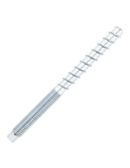 Parafuso de betão dupla roscado T7 8X110 M10 Aço zinco branco