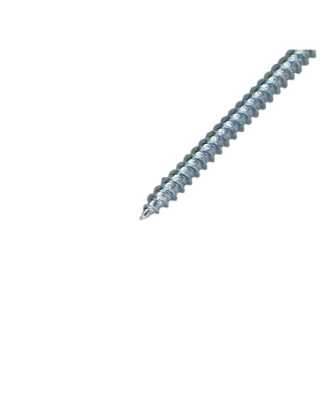 Parafuso de madeira aglomerado cabeça redonda Pozi PZ6 5X60 Aço zinco branco