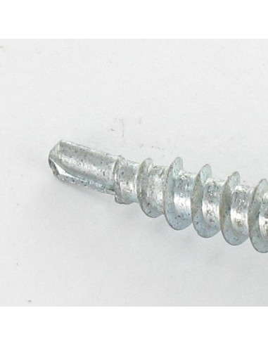 Autoperfurante cabeça hexagonal 6,3X100 Arruela estanque com junta de neopreno epdm Aço zinco branco