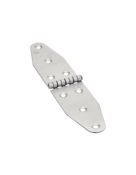 Dobradiça dupla oval 8 orifícios Aço inoxidável A2 185X92,5