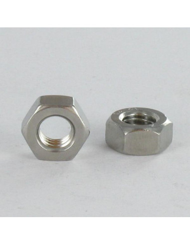 Porca sextavada M6 Aço inoxidável A2 + lubrificante