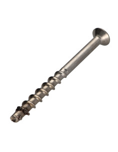 Parafuso de betão cabeça fresada TORX T40 Aço inoxidável A4 10X80 roscado sobre 15 2