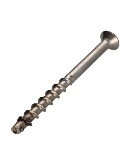 Parafuso de betão cabeça fresada TORX T40 Aço inoxidável A4 10X80 roscado sobre 15