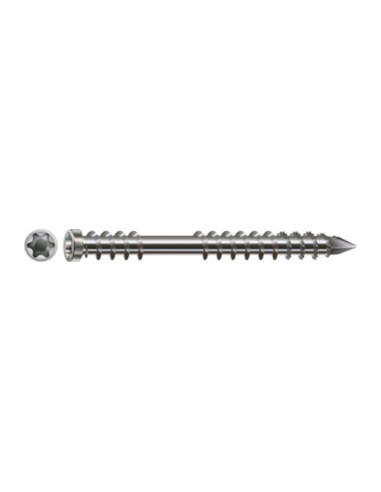 Spax Parafuso de terraço pico cut cabeça cilíndrica TORX T25 5X50 Aço inoxidável A2