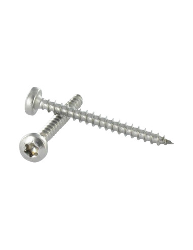 Parafuso de madeira aglomerado Aço inoxidável A2 cabeça redonda 4X45 TORX T20