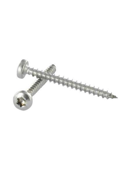 Parafuso de madeira aglomerado Aço inoxidável A2 cabeça redonda 4X45 TORX T20