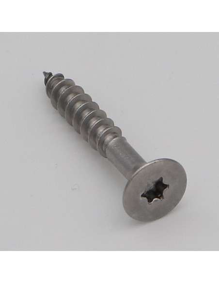 Parafuso de madeira aglomerado Aço inoxidável A2 cabeça fresada 6X40 roscado sobre 24 TORX T25