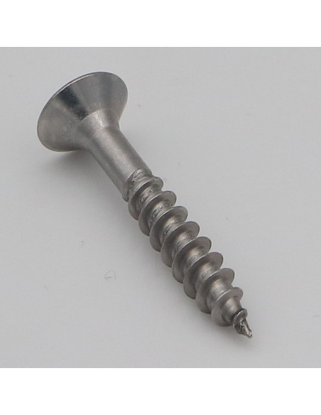 Parafuso de madeira aglomerado Aço inoxidável A2 cabeça fresada 6X40 roscado sobre 24 TORX T25