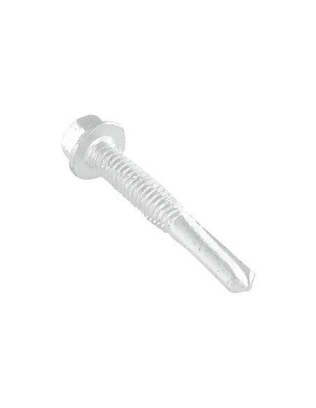 Autoperfurante Bimetal cabeça hexagonal flange com gola 5,5 x 100 Bimetal Aço / Aço inoxidável A2
