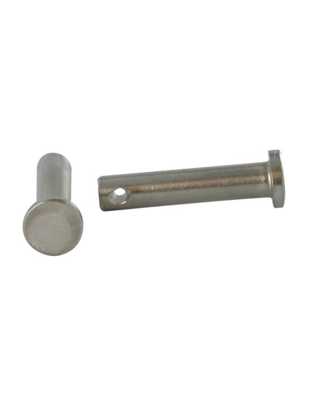 Cavilha cabeça plana 4X20 perfurada 2 Aço inoxidável A4