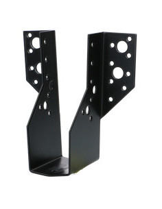 Suporte para vigas em forma de U con Asas exterior 63X188 Aço zinco preto