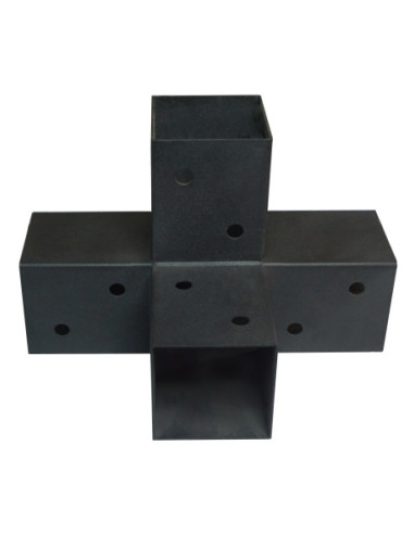 Placa de montagem EXPRESSAR 4 Direções Aço zinco preto 92X185X275