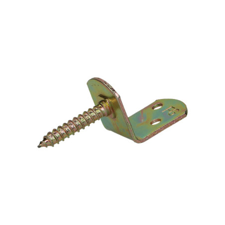 Conjunto de 4 suportes em forma de L para painéis de tecido. com parafuso 30X2 Dicromato