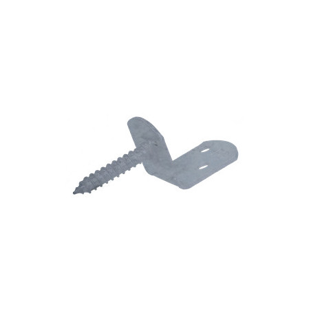 Suporte em forma de L para painel trançado com parafuso 30X2 forte resistência à corrosão Aço galvanizado a