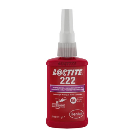Freio roscado baixa resistência 50 ml LOCTITE 222