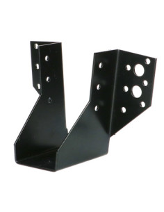 Suporte para vigas em forma de U con Asas exterior 46X102 Aço zinco preto