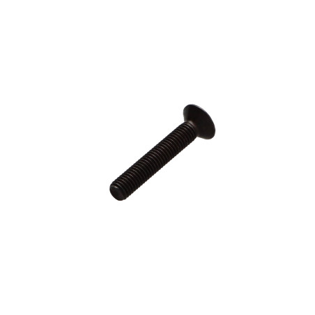 Parafuso de metais cabeça fresada hexagonal oca FHC chave de 4 M6X45 rosca total classe 10.9 Aço bruto