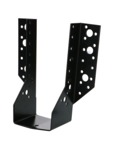 Suporte para vigas em forma de U con Asas exterior 75X182 Aço zinco preto