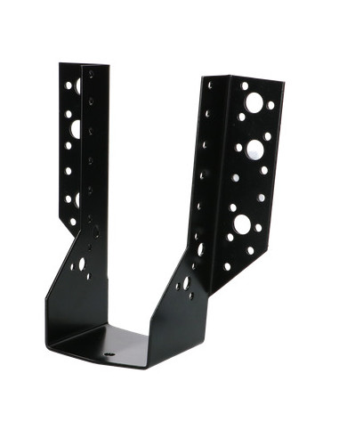 Suporte para vigas em forma de U con Asas exterior 75X182 Aço zinco preto