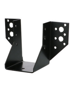 Suporte para vigas em forma de U con Asas exterior 63X98 Aço zinco preto