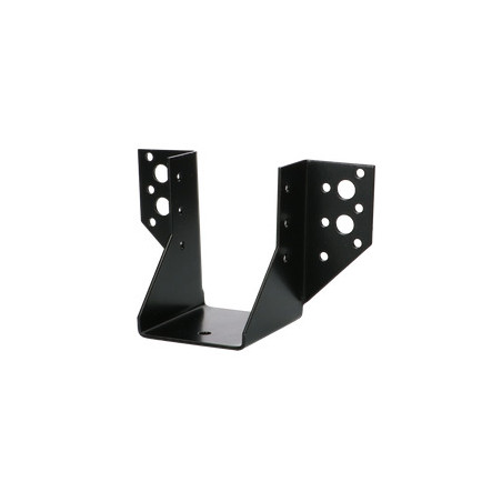Suporte para vigas em forma de U con Asas exterior 63X98 Aço zinco preto