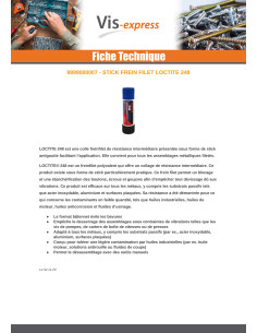 Freio roscado resistência intermédia LOCTITE 248 2