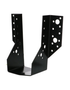 Suporte para vigas em forma de U con Asas exterior 75X130 Aço zinco preto