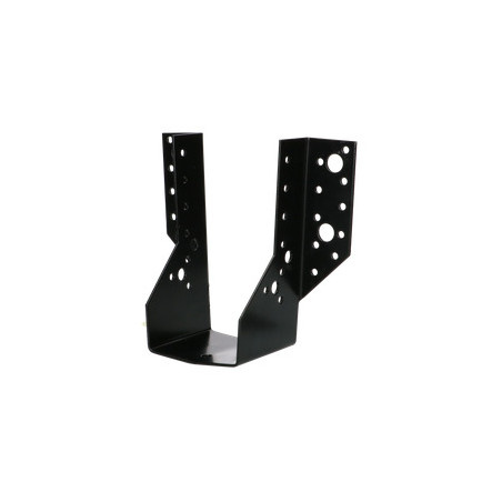 Suporte para vigas em forma de U con Asas exterior 75X130 Aço zinco preto