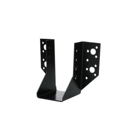 Suporte para vigas em forma de U con Asas exterior 63X118 Aço zinco preto