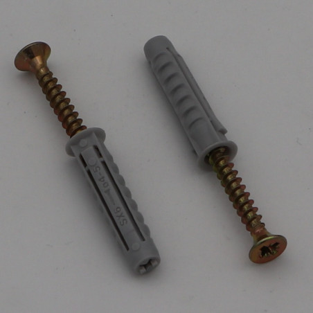 Saco de 2 Bucha Fischer SX6 com 2 PARAFUSO - Parafuso Express