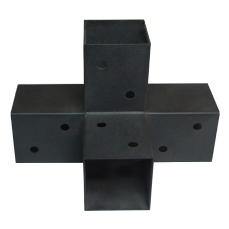 Placa de montagem EXPRESSAR 4 Direções Aço zinco preto 122x266x326