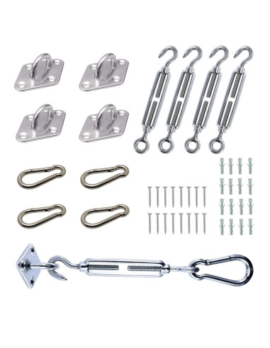 Kit de fixação da vela de sombra Aço inoxidável