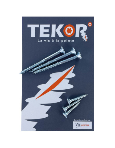 Saco AMOSTRAS Parafusos de madeira e aglomerado TEKOR