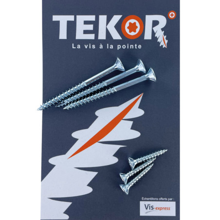 Saco AMOSTRAS Parafusos de madeira e aglomerado TEKOR