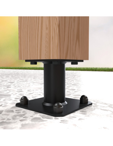 Postbasis fixo SIMPSON Strong Tie 130X130 RAL9005 preto escuro