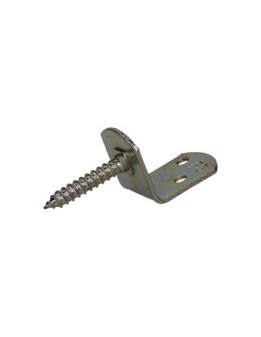 Conjunto de 4 suportes em forma de L para painéis de tecido. com parafuso 30X2 Aço inoxidável A2