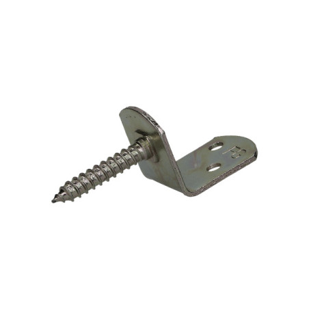 Conjunto de 4 suportes em forma de L para painéis de tecido. com parafuso 30X2 Aço inoxidável A2