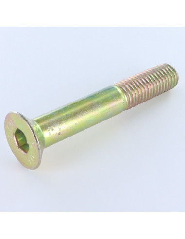 Parafuso de metais cabeça fresada hexagonal oca FHC M5X25 roscado sobre 16 classe 10.9 chave de 3 Dicromato