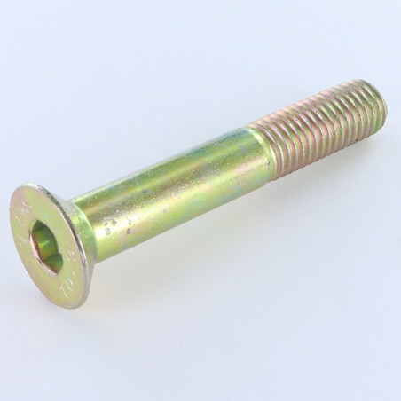 Parafuso de metais cabeça fresada hexagonal oca FHC M5X25 roscado sobre 16 classe 10.9 chave de 3 Dicromato