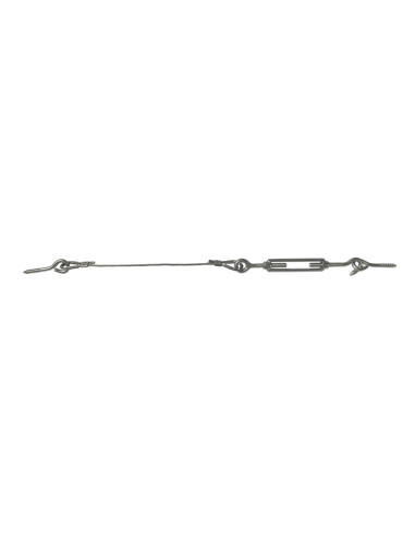 Kit di 30 metri di cavo in acciaio inox diametro 2