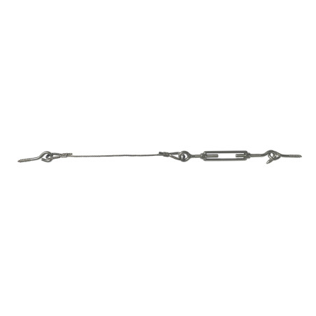 Kit di 30 metri di cavo in acciaio inox diametro 2