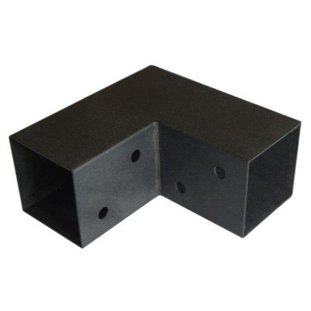 Placa de montagem EXPRESSAR em L Aço zinco preto 122X226X224