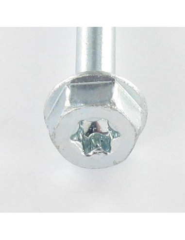 Parafuso de moldura TEKOR cabeça hexagonal cut ponto antifenda tipo 17 8X120 roscado sobre 50 TORX T40 Zinco cr3 96