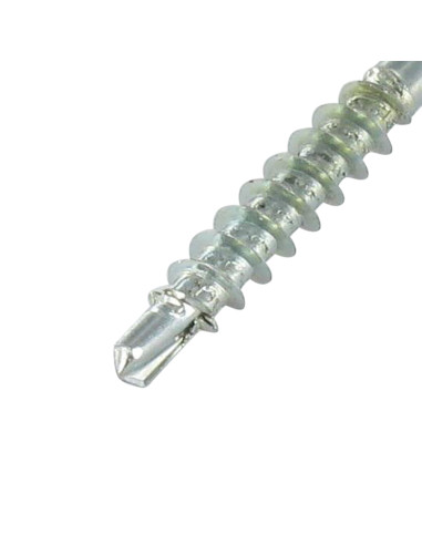 Parafuso médio cabeça fresada dentado TORX T20 4X35 roscado sobre 24 Aço zinco branco