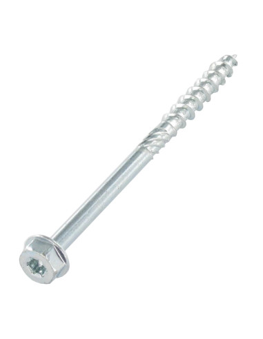 Parafuso de moldura TEKOR cabeça hexagonal cut ponto antifenda tipo 17 8X140 roscado sobre 80 TORX T40 Zinco cr3 96