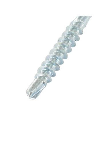 Parafuso de madeira aglomerado médio cabeça fresada dentado TORX T20 4X35 roscado sobre 24 Aço zinco branco RAL9010