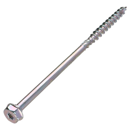 Parafuso de moldura TEKOR cabeça hexagonal cut ponto antifenda tipo 17 8X300 roscado sobre 80 TORX T40 Zinco cr3 96