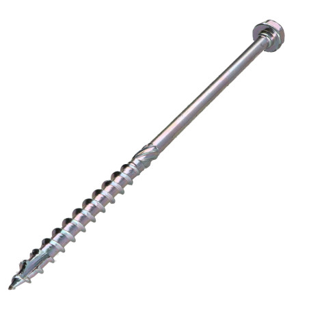 Parafuso de moldura TEKOR cabeça hexagonal cut ponto antifenda tipo 17 10X260 roscado sobre 80 TORX T40 Zinco cr3 96