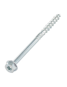 Parafuso de moldura TEKOR cabeça hexagonal cut ponto antifenda tipo 17 8X80 TORX T40 Zinco cr3 96 horas de nevoeiro
